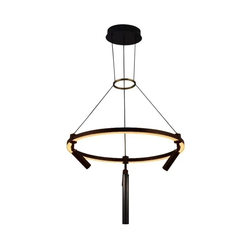 LED Aptumšojama lustra ar auklu LED/85W/230V 3000-6500K + tālvadības pults