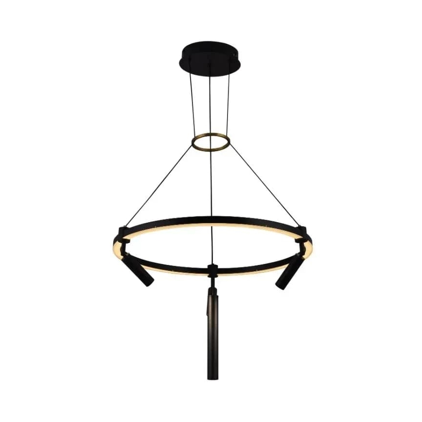 LED Aptumšojama lustra ar auklu LED/85W/230V 3000-6500K + tālvadības pults