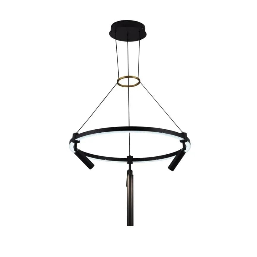 LED Aptumšojama lustra ar auklu LED/85W/230V 3000-6500K + tālvadības pults