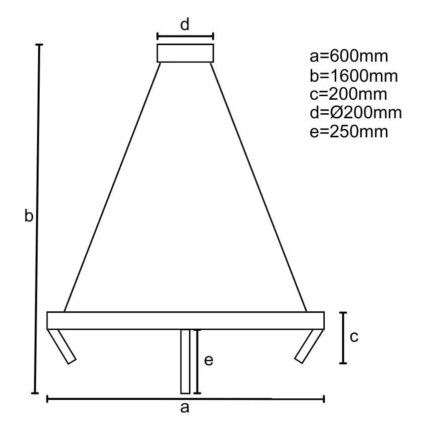 LED Aptumšojama lustra ar auklu LED/85W/230V 3000-6500K + tālvadības pults