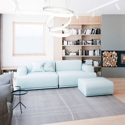 LED Aptumšojama lustra ar auklu LED/86W/230V 3000K balta