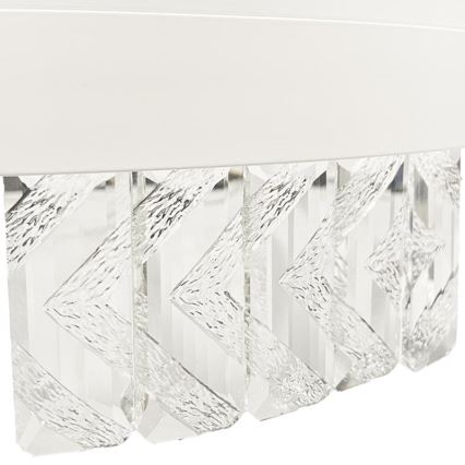 LED Aptumšojama kristāls lustra ar auklu LED/90W/230V 3000-6500K balta + tālvadības pults