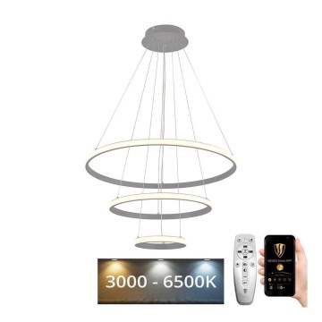 LED Aptumšojama lustra ar auklu LED/90W/230V 3000-6500K d. 60 cm + tālvadības pults