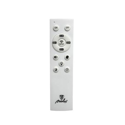LED Aptumšojama kristāls lustra ar auklu LED/90W/230V 3000-6500K melna + tālvadības pults