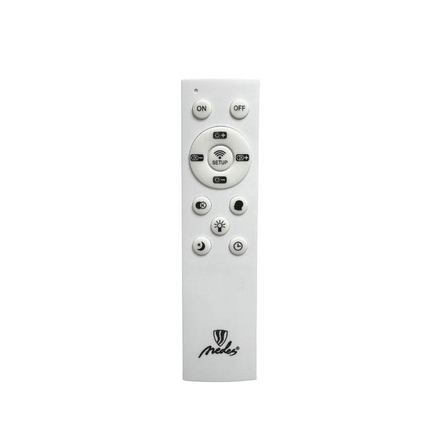 LED Aptumšojama kristāls lustra ar auklu LED/90W/230V 3000-6500K melna + tālvadības pults