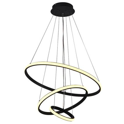 LED Aptumšojama lustra ar auklu LED/90W/230V 3000-6500K d. 60 cm + tālvadības pults