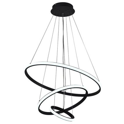 LED Aptumšojama lustra ar auklu LED/90W/230V 3000-6500K d. 60 cm + tālvadības pults