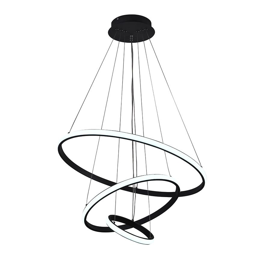 LED Aptumšojama lustra ar auklu LED/90W/230V 3000-6500K d. 60 cm + tālvadības pults