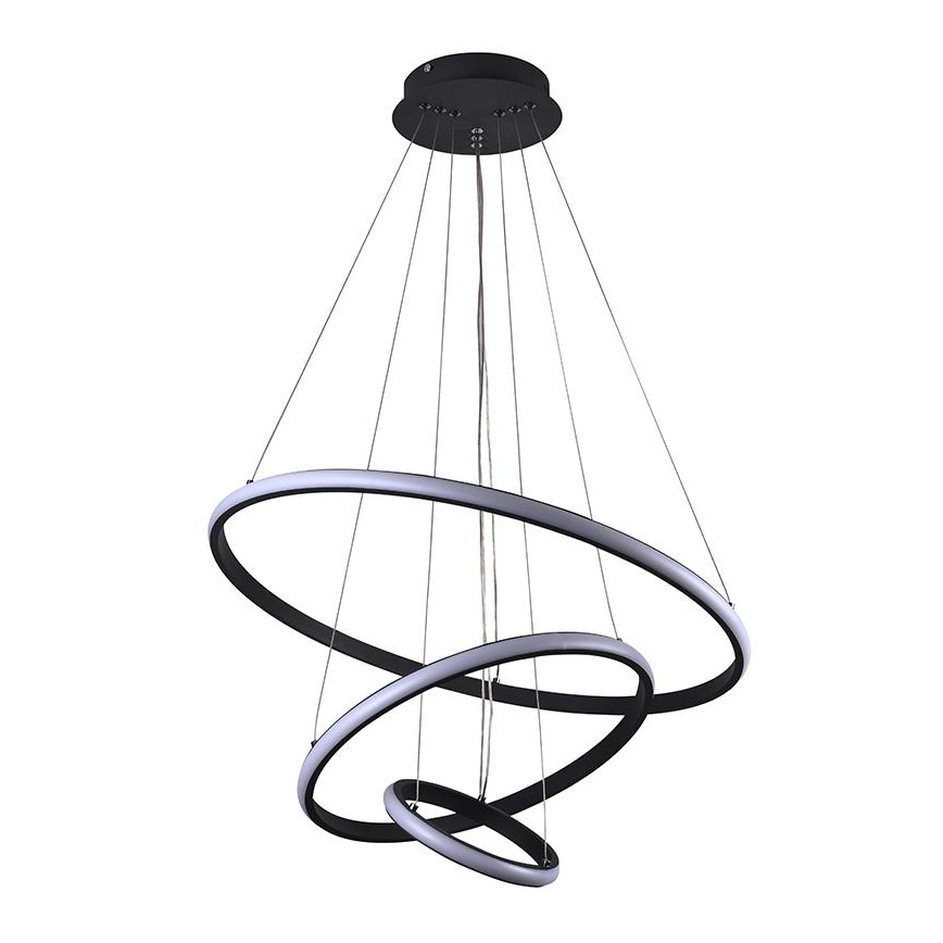 LED Aptumšojama lustra ar auklu LED/90W/230V 3000-6500K d. 60 cm + tālvadības pults