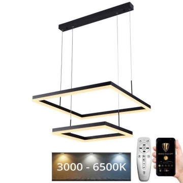 LED Aptumšojama lustra ar auklu LED/90W/230V 3000-6500K + tālvadības pults