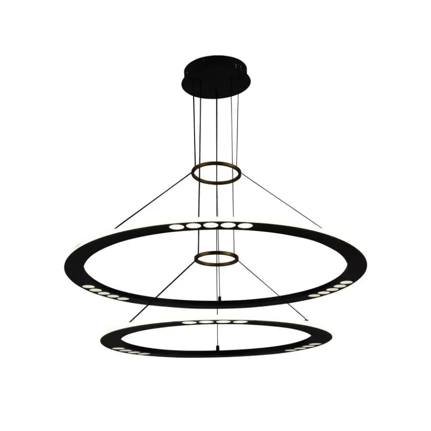 LED Aptumšojama lustra ar auklu LED/90W/230V 3000-6500K + tālvadības pults