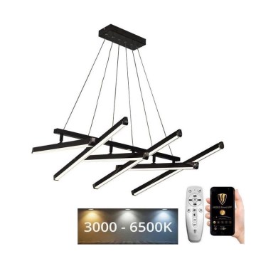 LED Aptumšojama lustra ar auklu LED/90W/230V 3000-6500K + tālvadības pults