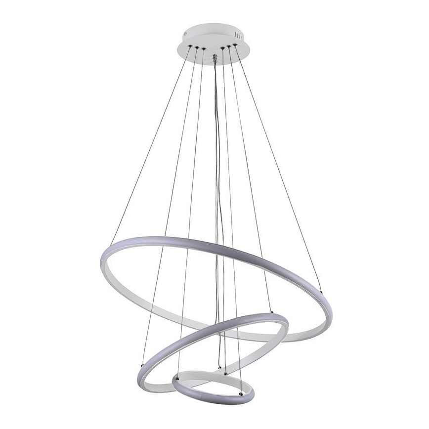 LED Aptumšojama lustra ar auklu LED/90W/230V 3000-6500K d. 60 cm + tālvadības pults