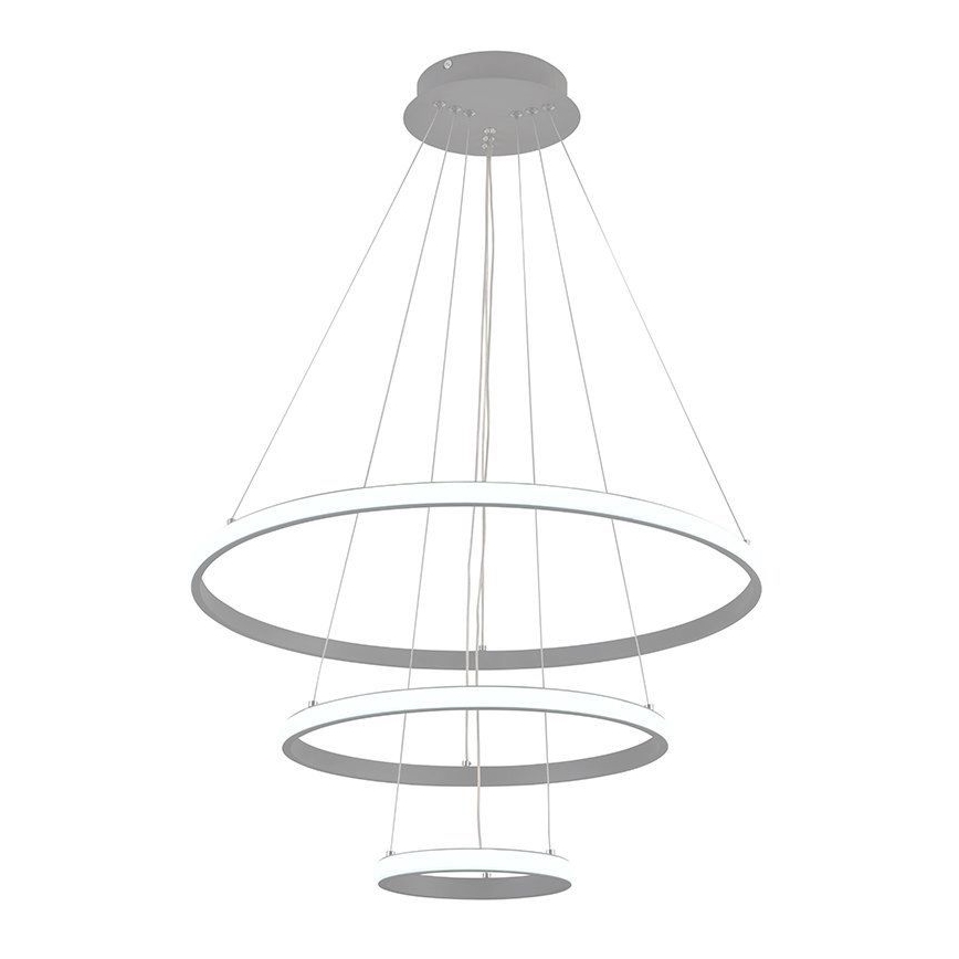 LED Aptumšojama lustra ar auklu LED/90W/230V 3000-6500K d. 60 cm + tālvadības pults