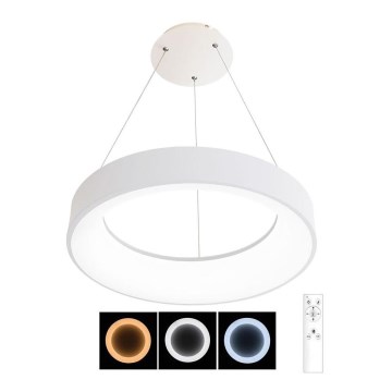 LED Aptumšojama lustra ar auklu NEST LED/40W/230V 3000-6500K balta + tālvadības pults