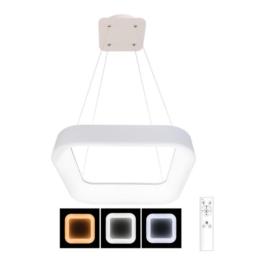 LED Aptumšojama lustra ar auklu NEST LED/40W/230V 3000-6500K balta + tālvadības pults