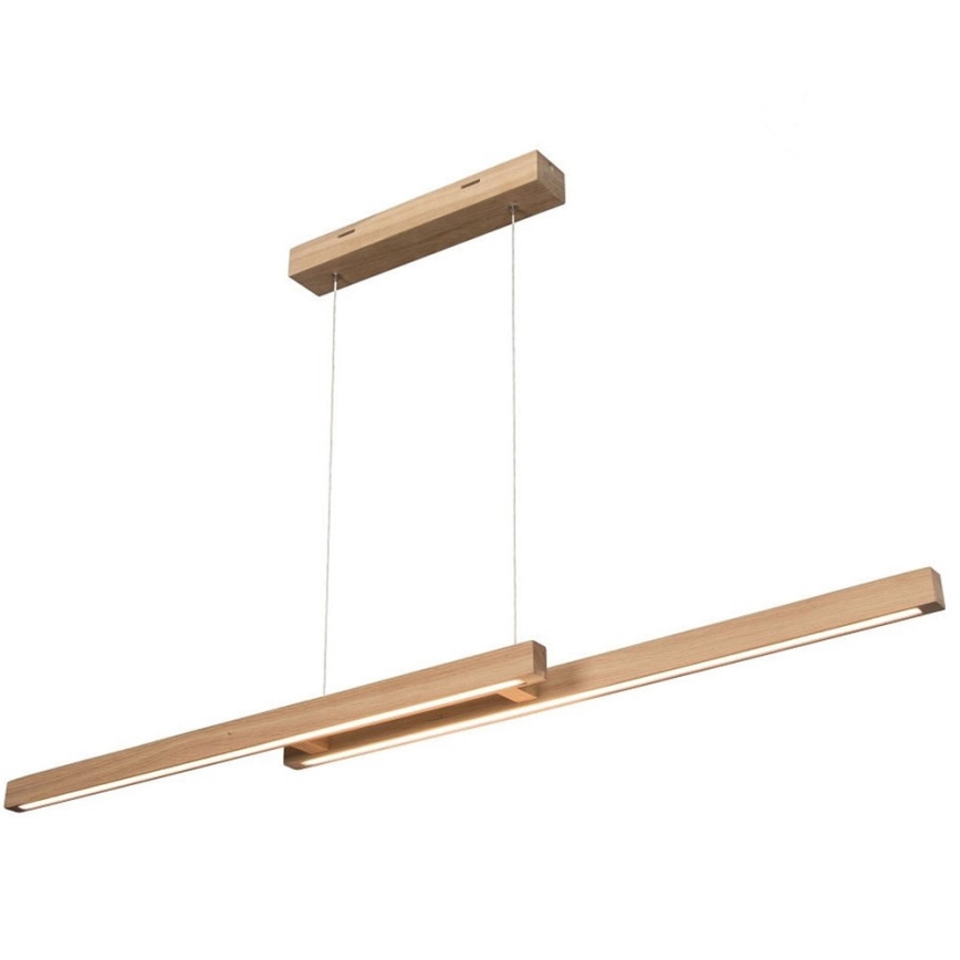 LED Aptumšojama lustra ar auklu SMAL 2xLED/22,5W/230V ozols