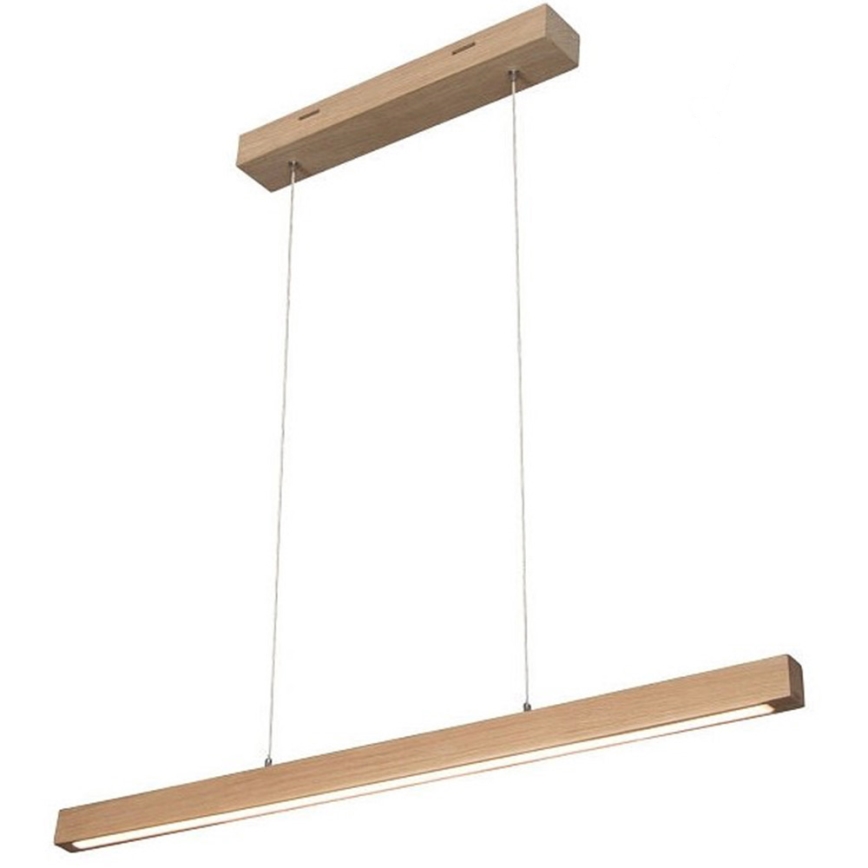 LED Aptumšojama lustra ar auklu SMAL LED/12W/230V ozols