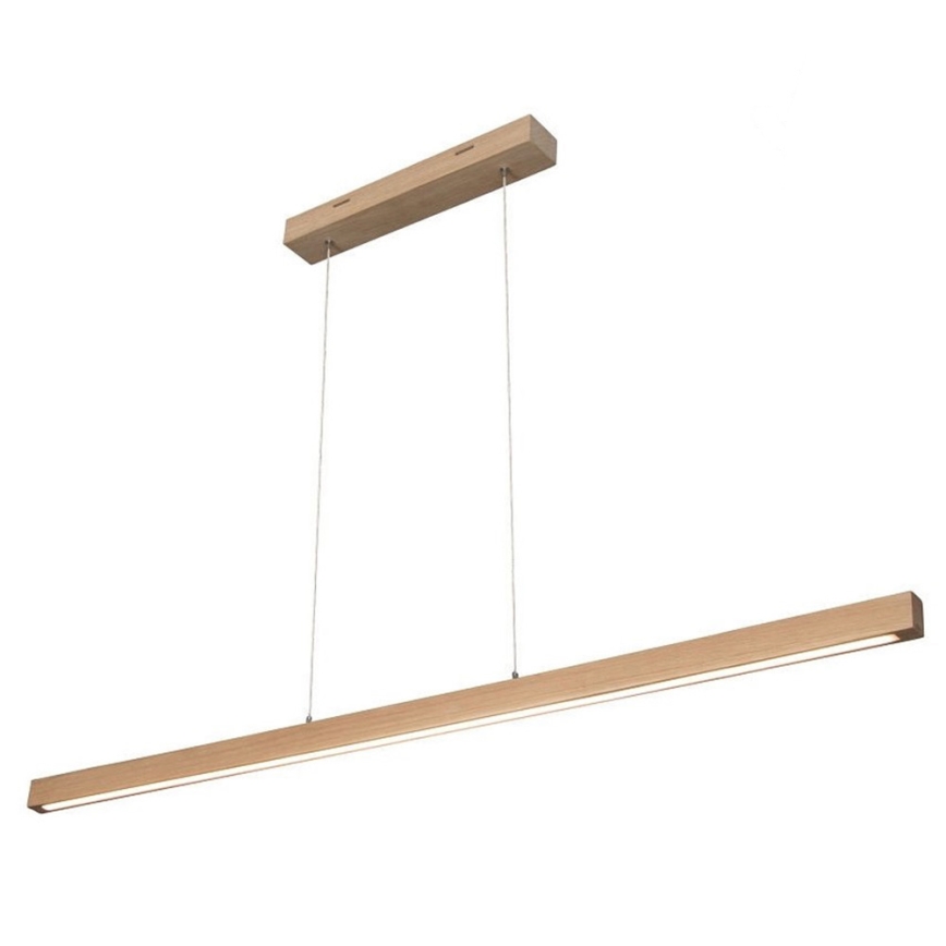 LED Aptumšojama lustra ar auklu SMAL LED/18W/230V ozols