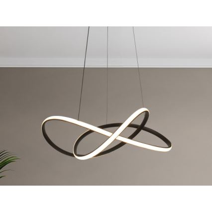 Regulējama LED lustra uz troses LED/85W/230V 3000-6500K Ø 60 cm + tālvadības pults