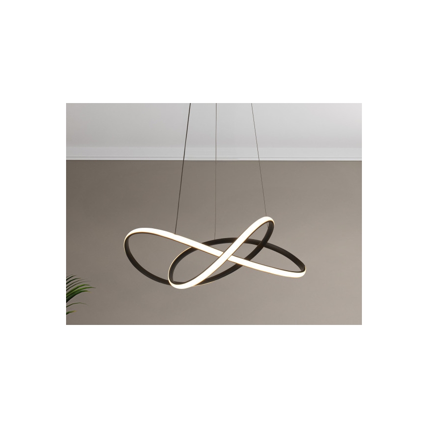 Regulējama LED lustra uz troses LED/85W/230V 3000-6500K Ø 60 cm + tālvadības pults