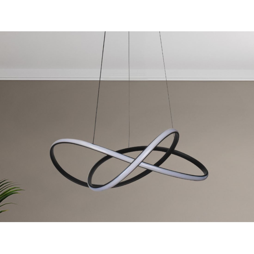 Regulējama LED lustra uz troses LED/85W/230V 3000-6500K Ø 60 cm + tālvadības pults
