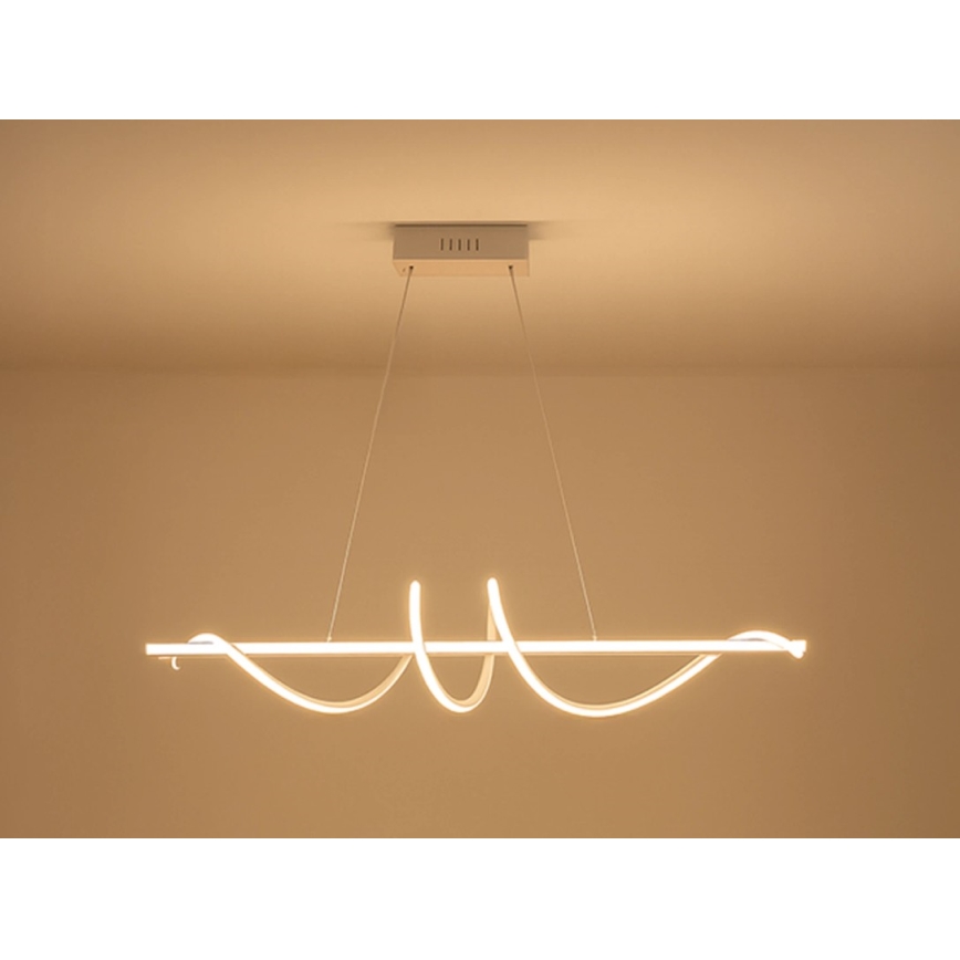 LED aptumšojama lustra uz troses LED/50W/230V 3000-6500K 100 cm + tālvadības pults