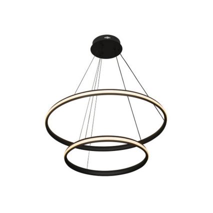 LED lustra ar regulējamu spilgtumu uz troses LED/90W/230V 3000-6500K Ø 60 cm + tālvadības pults