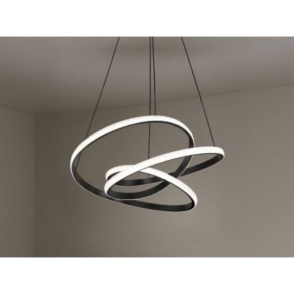 Aptumšojama LED lustra uz troses LED/90W/230V 3000-6500K Ø 47 cm + tālvadības pults