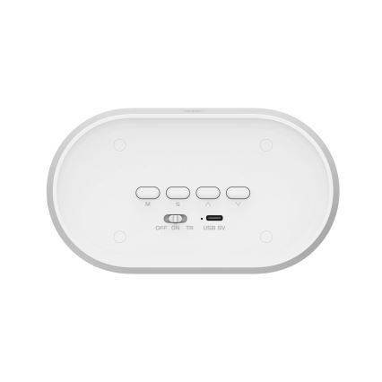LED Aptumšojama nakts lampiņa ar modinātāju KAJA LED/1,3W/5V 3000K
