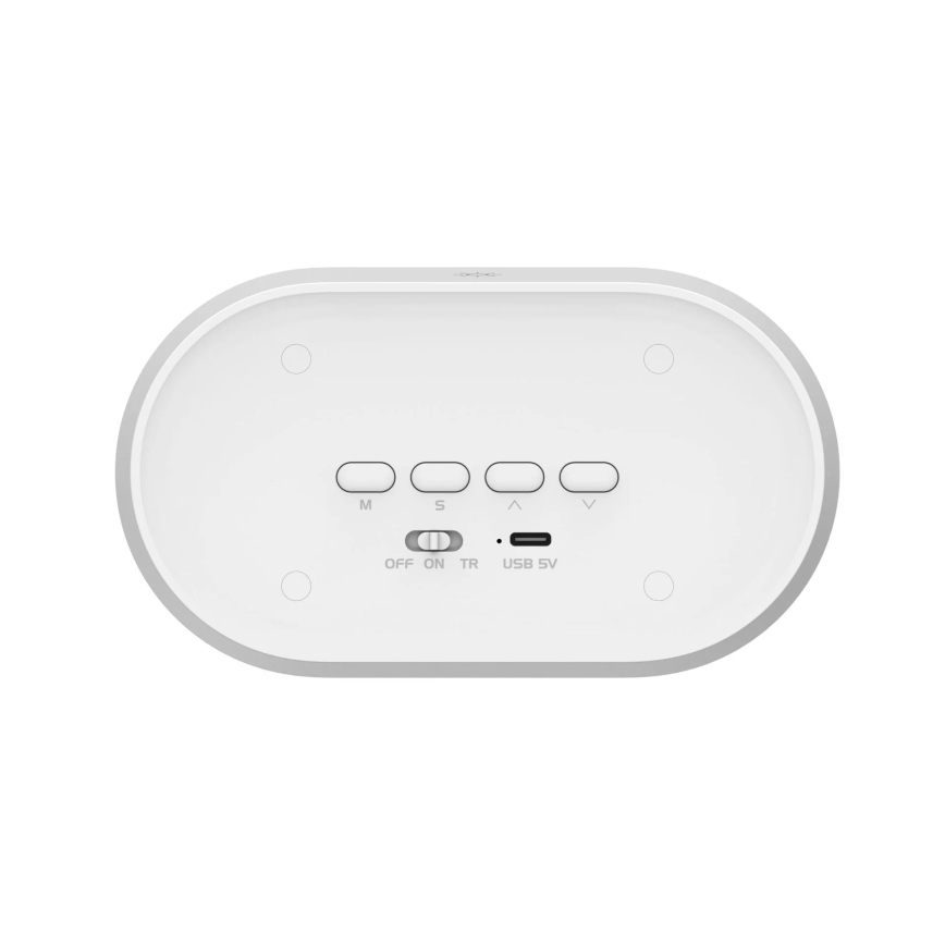 LED Aptumšojama nakts lampiņa ar modinātāju KAJA LED/1,3W/5V 3000K