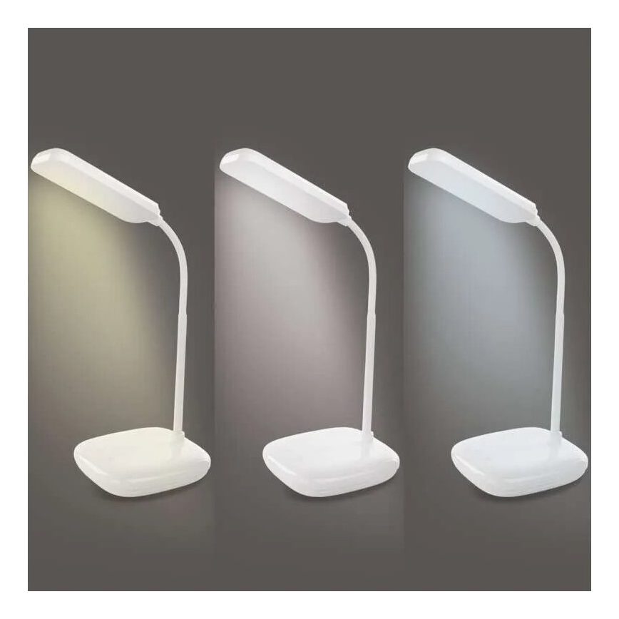 LED Aptumšojama pielāgojama galda lampa LED/12W/230V 3000K/4000K/6500K balta