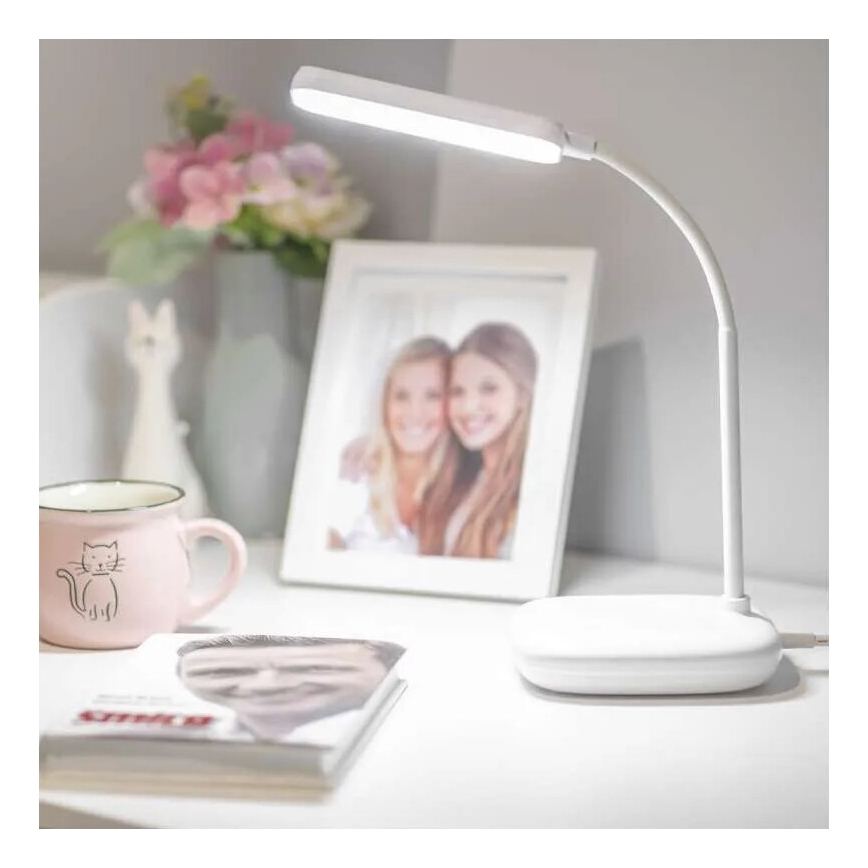 LED Aptumšojama pielāgojama galda lampa LED/12W/230V 3000K/4000K/6500K balta