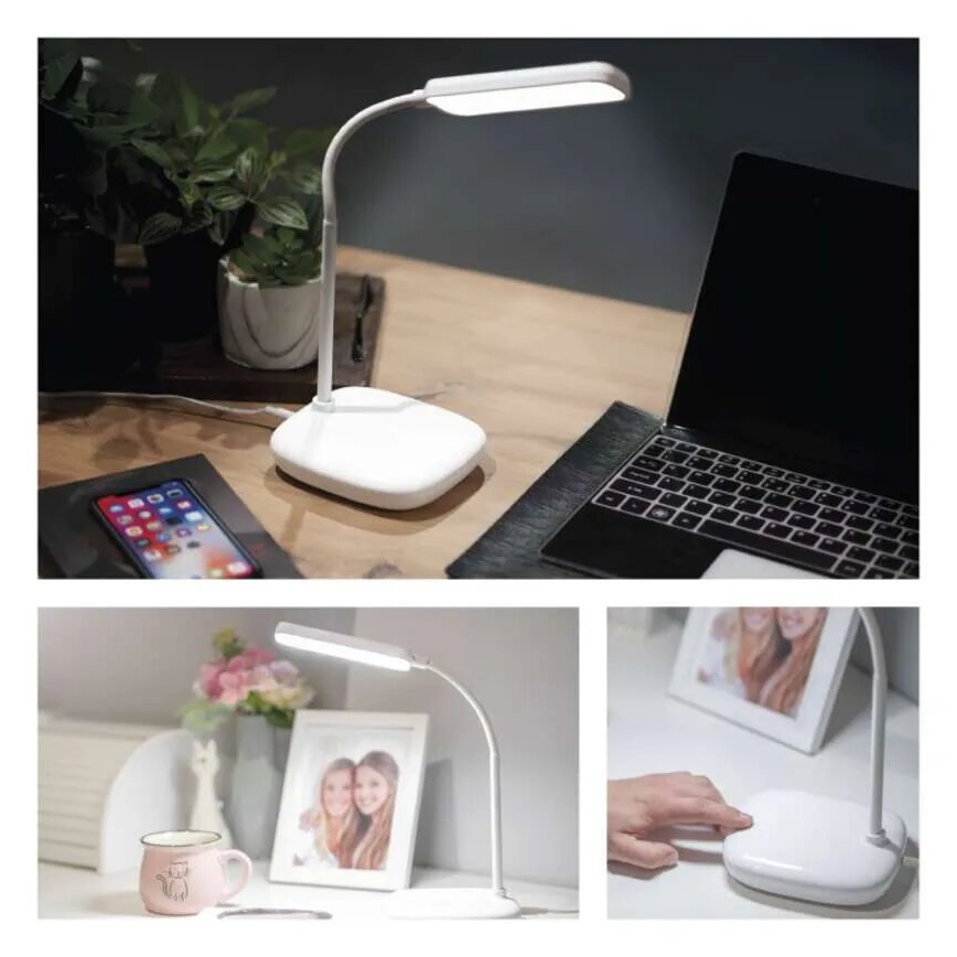 LED Aptumšojama pielāgojama galda lampa LED/12W/230V 3000K/4000K/6500K balta