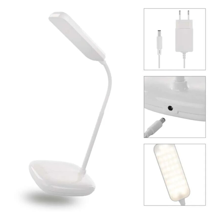 LED Aptumšojama pielāgojama galda lampa LED/12W/230V 3000K/4000K/6500K balta