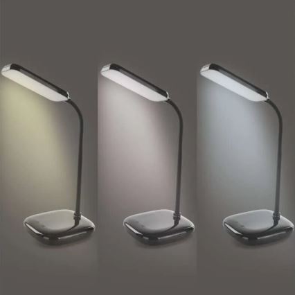 LED Aptumšojama pielāgojama galda lampa LED/12W/230V 3000K/4000K/6500K melna