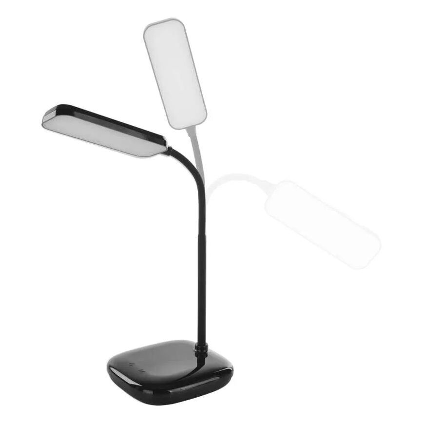 LED Aptumšojama pielāgojama galda lampa LED/12W/230V 3000K/4000K/6500K melna