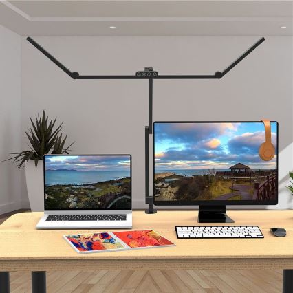 LED Aptumšojama skārienvadāma pielāgojama galda lampa POINTIQ LED/36W/230V 3000-6500K CRI 92 melna