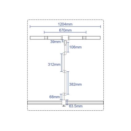 LED Aptumšojama skārienvadāma pielāgojama galda lampa POINTIQ LED/36W/230V 3000-6500K CRI 92 melna