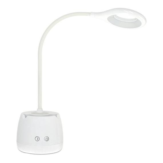 LED Aptumšojama pielāgojama uzlādējams galda lampa LUSIA LED/5W/5V 3000/4000K 1200 mAh balta