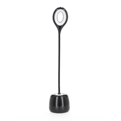 LED Aptumšojama pielāgojama uzlādējams galda lampa LUSIA LED/5W/5V 3000/4000K 1200 mAh melna