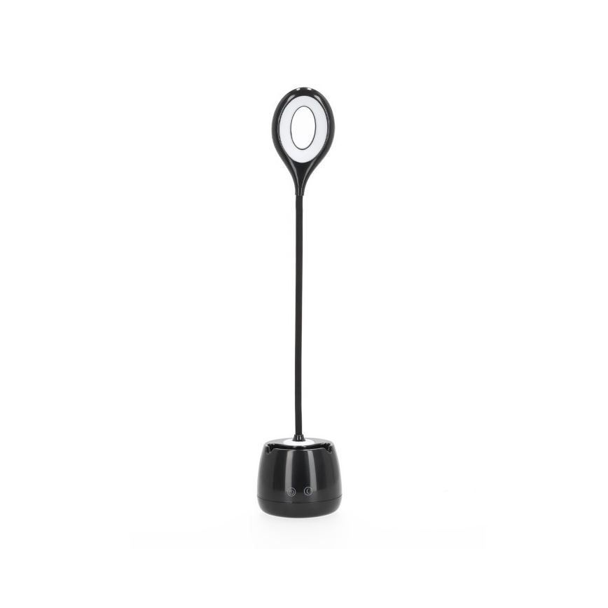LED Aptumšojama pielāgojama uzlādējams galda lampa LUSIA LED/5W/5V 3000/4000K 1200 mAh melna