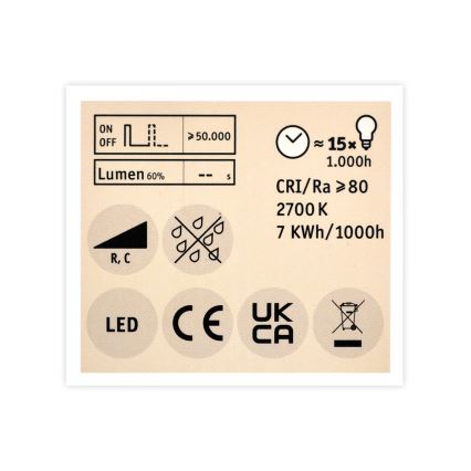 LED aptumšojama prožektora spuldze GU5,3/6,5W/12V 2700K - Paulmann 28759