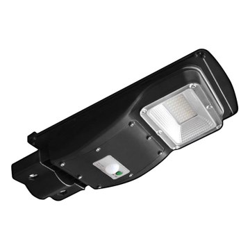 LED Aptumšojama saules enerģijas ielu lampa ar kustības un krēslas sensoru LED/6W/3,2V 6000K IP65 5000 mAh melna + tālvadības pults