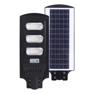 LED Aptumšojama saules enerģijas ielu lampa ar kustības un krēslas sensoru URBI LED/8W/3,2V 6500K IP54 10000 mAh + tālvadības pults