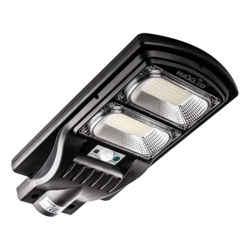 LED Aptumšojama saules enerģijas ielu lampa ar sensoru LED/120W/6V 6500K IP65 melna + tālvadības pults