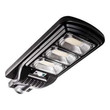 LED Aptumšojama saules enerģijas ielu lampa ar sensoru LED/180W/6V 6500K IP65 melna + tālvadības pults