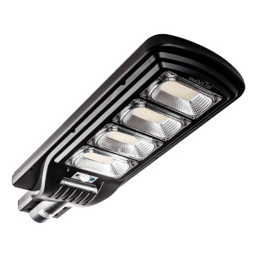 LED Aptumšojama saules enerģijas ielu lampa ar sensoru LED/240W/6V 6500K IP65 melna + tālvadības pults