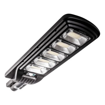 LED Aptumšojama saules enerģijas ielu lampa ar sensoru LED/300W/6V 6500K IP65 melna + tālvadības pults