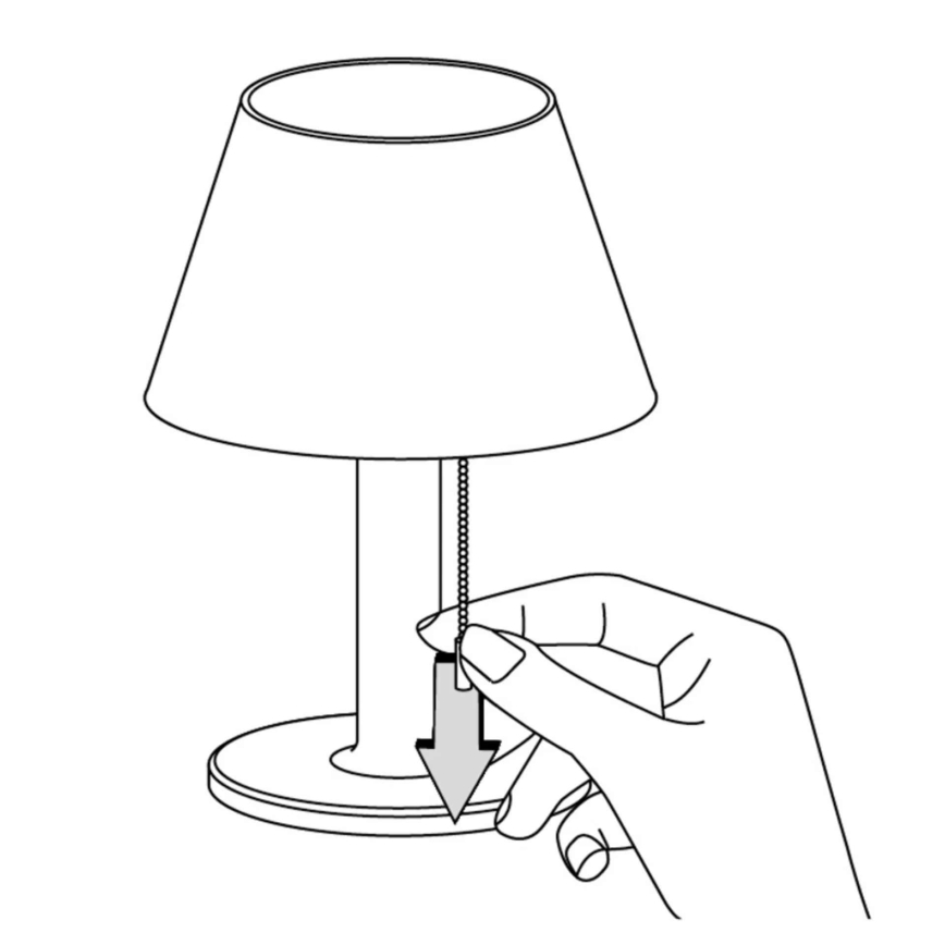 LED Aptumšojama saules enerģijas lampa VIOLA LED/3,7V 1200 mAh IP44